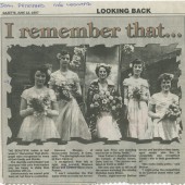 Cwm Carnival Queen and Court1950