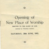 Programme ,Caersalem Baptist Church,Waunlwyd