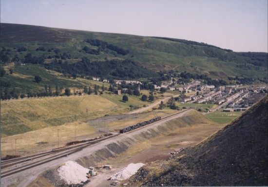 View South to Cwm from Slag Tips
