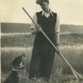 William Mills making hay in World War II