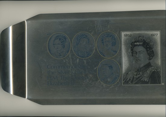 Queen's Silver Jubilee Commemorative Tray