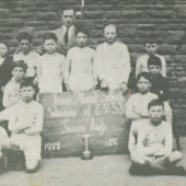Cwm Mixed School (Top) E.V.S.F.Cup Winners 1928  1929