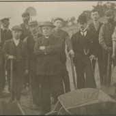 Construction Gang building St.Matthew's Church in Tyllwyn.