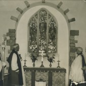 Stained Glass Window dedicated by The Bishop of Monmouth.