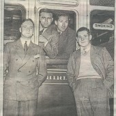 Wales,O'Callaghan and Evans, and England, Bowden and Hapgood, Football Internationals.