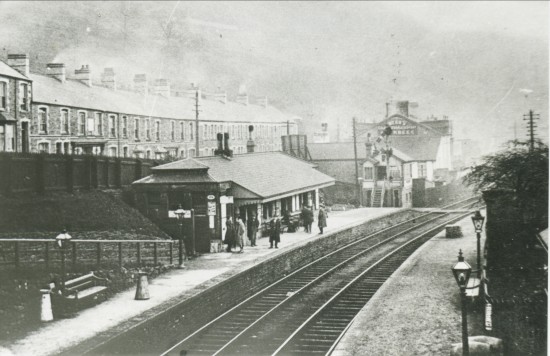 Cwm Railway Station,view South