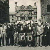 Quoits International in Hardgate,Glasgow in 1955 between WALES and SCOTLAND.