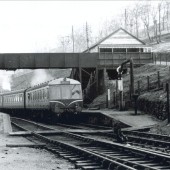 Last Train at Victoria Station before the G.W.R.line closed to passenger traffic,view North.