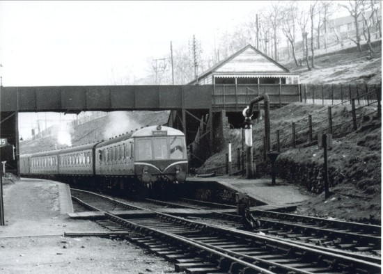 Last Train at Victoria Station before the G.W.R.line closed to passenger traffic,view North.