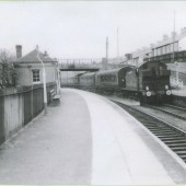 Stephenson Rail Special passing through Cwm Station.