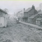 Removal of railtrack at Ebbw Vale High Level Station,L.M.S.line.