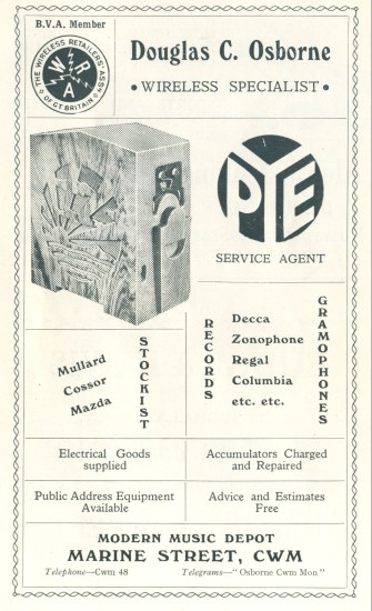 Douglas Clifford Osborne,wireless specialist.