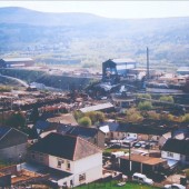 Ebbw Vale Steelworks,demolition of The Pickler by Tyllwyn.
