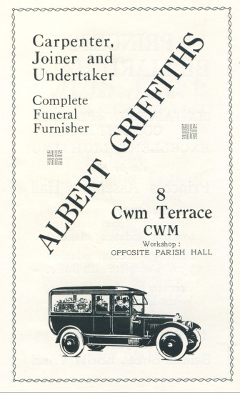 Albert Griffiths,Undertaker,Carpenter,Joiner.