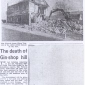 Demolition of The Victoria Hotel,Gin Shop