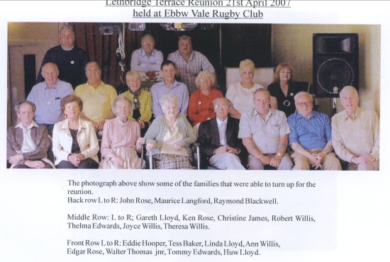 Reunion of some of The Residents of Lethbridge Terrace
