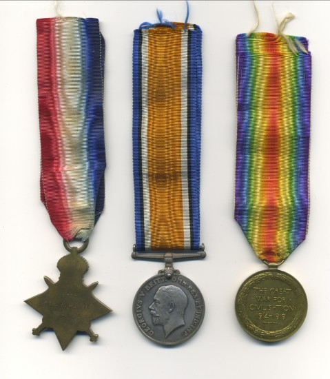 World War 1 Medals   Walter Harris                    known as Pip,Squeak and Wilfred.