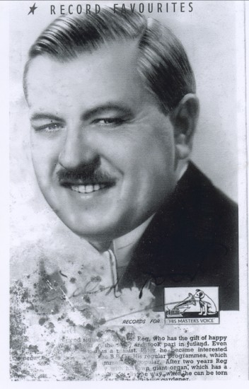 H.M.V.Recording Star,Reginald Dixon,who gave a Concert in aid of The Second World War Effort.