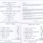 Quoits Result 1958,Wales 104  Scotland 142