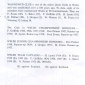 Quoits International 1958,Wales v England at The Park Hotel,Waunlwyd