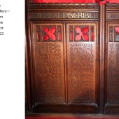 Carved Oak Rood Screen At St Michael's Church, Abertillery Panels 18, 19 & 20