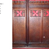 Carved Oak Rood Screen At St Michael's Church, Abertillery Panels 5, 6 & 7