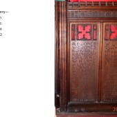 Carved Oak Rood Screen At St Michael's Church, Abertillery Panels 14 & 15