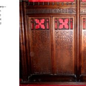 Carved Oak Rood Screen At St Michael's Church, Abertillery Panels 14, 15 & 16
