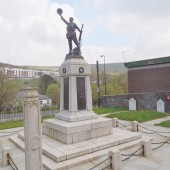 Nebo Baptist Memorial plaques - far left against wall (now missing) but present on 29/04/2014.