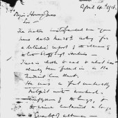 Unflattering letter relating to Gwillym's health and cause of death part 1