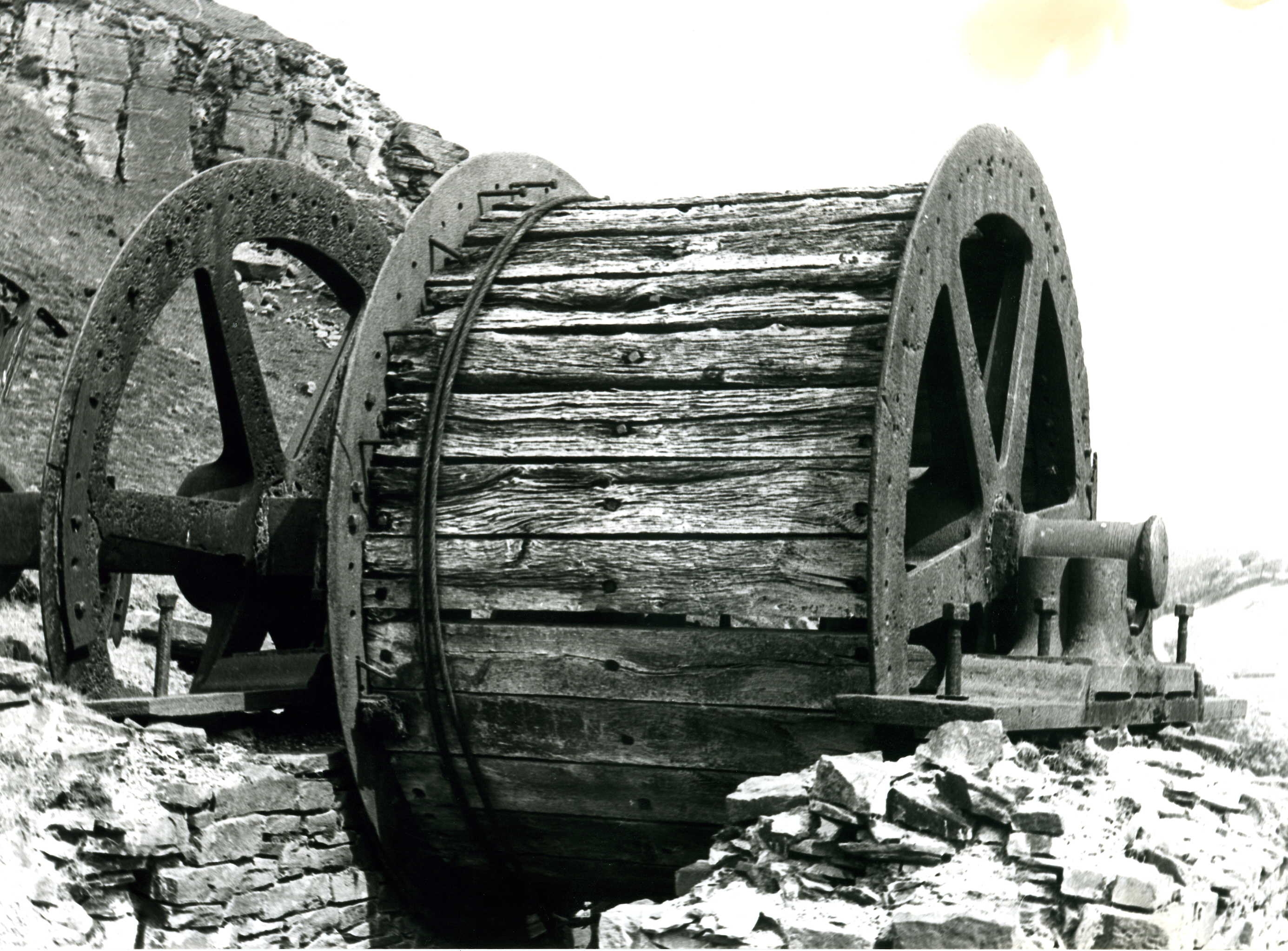 Winding Drum Above Bedwellty Pits Photo, The 1980s, Mining Tredegar