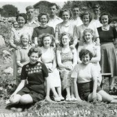 Members of Prims Chapel TredegarAt an outting at Llanmadog 1950