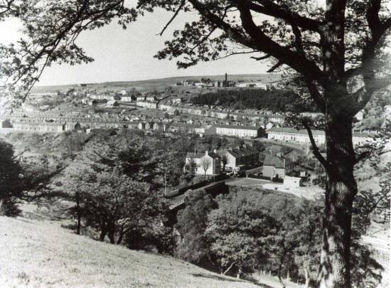 View from Heathfield towards St James Hospital Tredegar View from Heathfield towards St James Hospital Tredegar