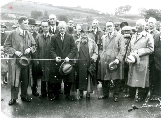 The offical opening of the Pontywedo Bridge by Alderman Thomas Davies The offical opening of the Pontywedo Bridge by Alderman Thomas Davies