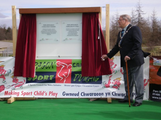 Opening Ceremony Golf Course Bryn Bach Park Tredegar Opening Ceremony Golf Course Bryn Bach Park Tredegar