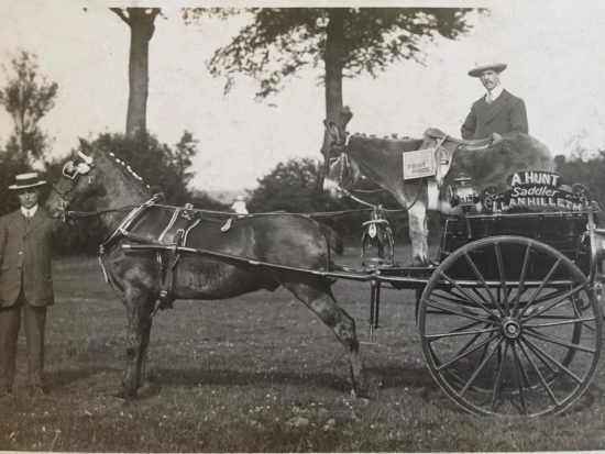 Llanhilleth - Hunts cart 1920's Hunts Bros. Saddlers